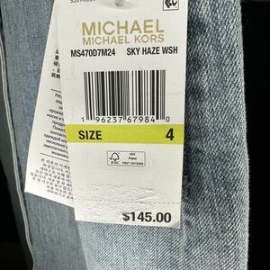 Michael Kors Light Blue Denim Skirt